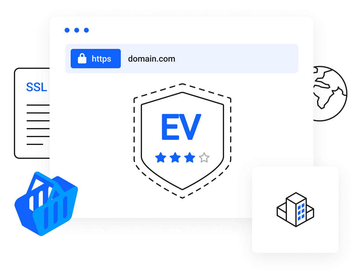 NextHeberg – Certificats SSL DV, OV, EV & Wildcard - Idéal pour les pages web sensibles, y compris le commerce électronique, la banque en ligne et les inscriptions de compte.