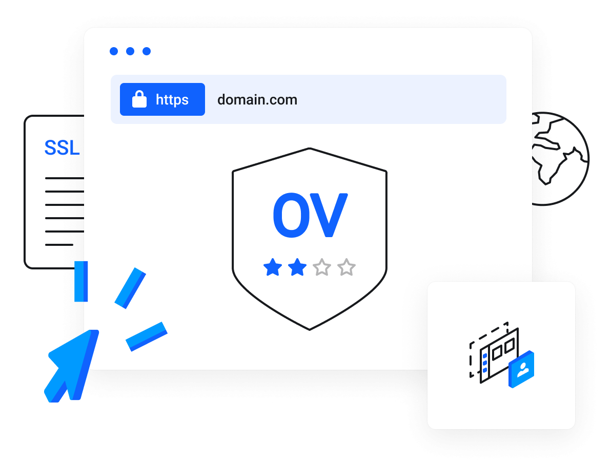 NextHeberg – Certificats SSL DV, OV, EV & Wildcard - Idéal pour les pages web plus sensibles, telles que les pages de connexion.